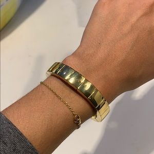 Gold plated beaded bracelet